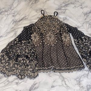 Lace Flare Top